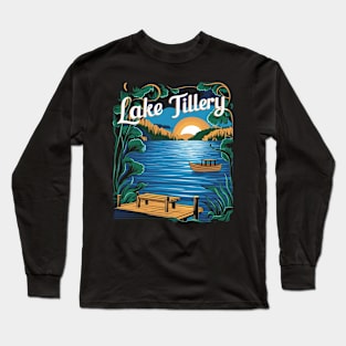 Peaceful Tillery Lake Vista North Carolina Nature Long Sleeve T-Shirt